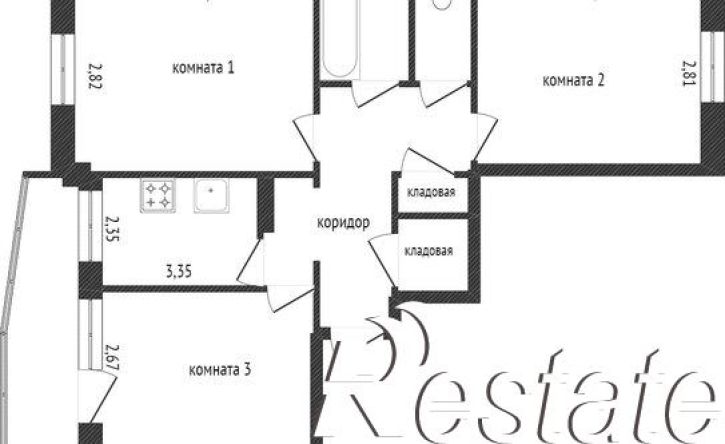 3-комн квартира улица Пирогова, 10,  д. 10