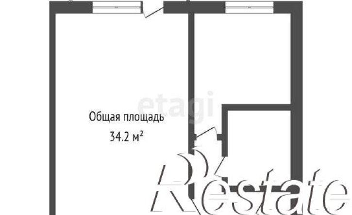 1-комн квартира Тобольская улица, 49,  д. 49